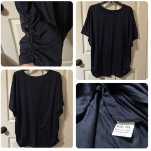 Women’s New Navy Blue Top 2X